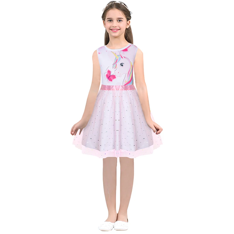 Платья для девочек весна 2020 навечерние платья принцессы Детская Милая летняя