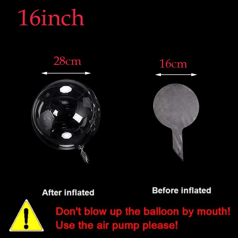 Globo transparente inflable para fiesta de cumplea&ntilde;os, suministros para boda, Baby Shower, 8/10/12/16/18/20/100 pulgadas, 24/36 Uds.-2
