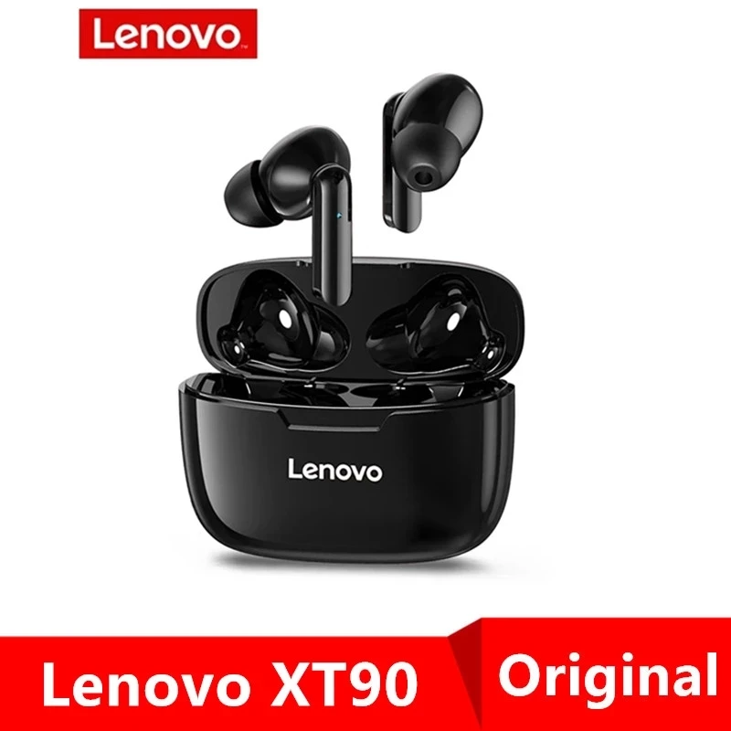 

Lenovo XT90 Wireless Earphone Bluetooth 5.0 Sports Headphone Touch Button IPX5 Waterproof Headset with 300mAh Charging Box