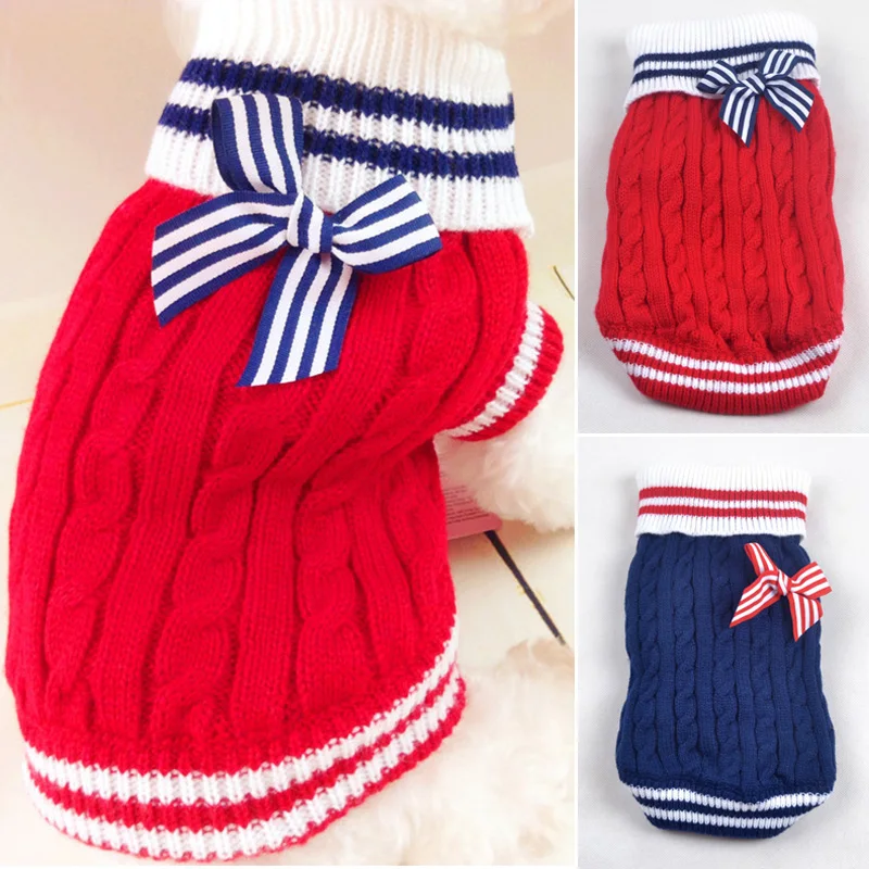 Лидер продаж свитеры для домашних животных с котом собаки темно синего цвета