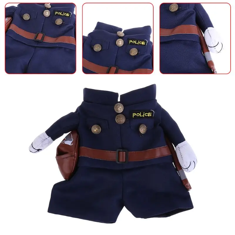 

C5AC, Забавный костюм для домашних животных, искусственная одежда, платье, одежда, врач, полицейский, ковбойский