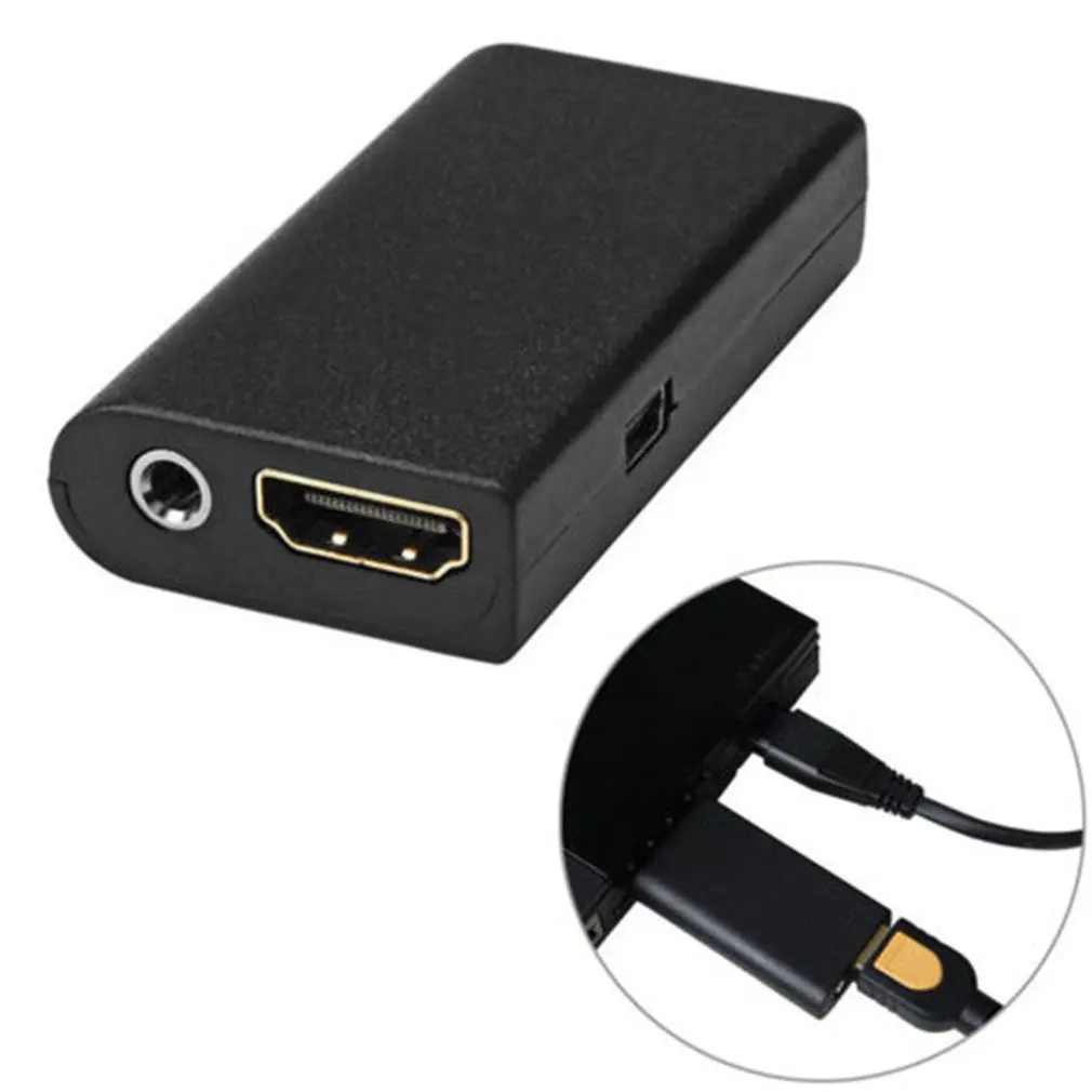 Портативный для PS2 HDMI-совместимый аудио видео конвертер кабель адаптера AV PlayStation 2