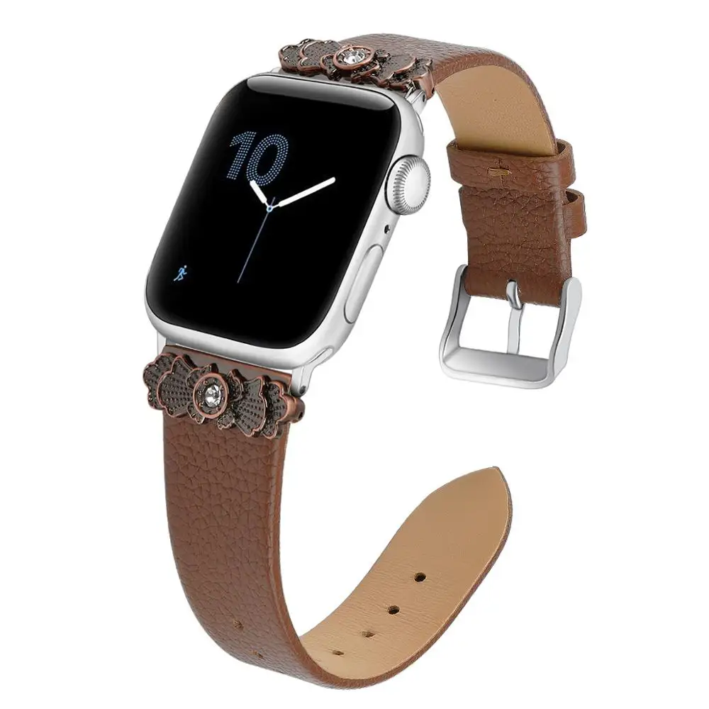 Ремешок Correa для apple watch iwatch 5 4 38 мм 42 кожаный ремешок i band 40 pulseira браслет|Ремешки