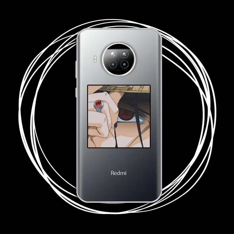 

Anime naruto eyes Phone Case Transparent for xiaomi redmi note 8 9 9s 11 10t lite pro