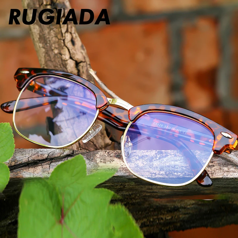 RUGIADA брендовые винтажные очки оправа для мужчин и женщин заклёпки анти голубые