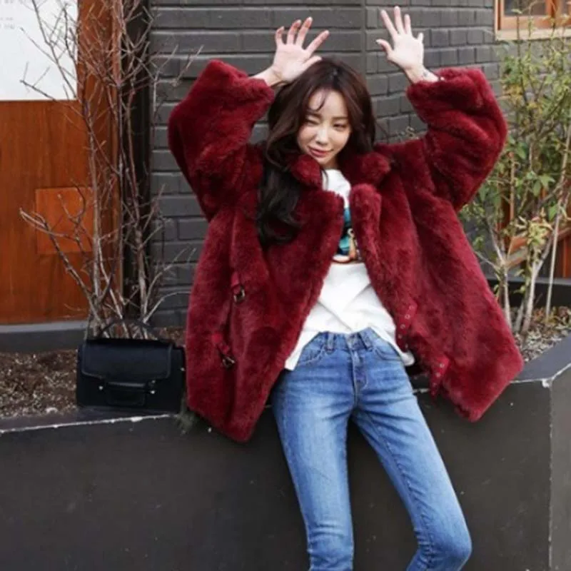 Шуба из искусственного меха для женщин шуба высококачественного новинка зимы 2021