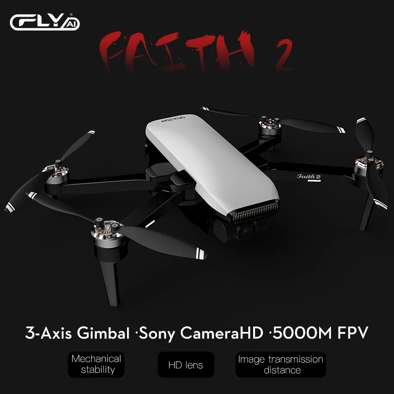 CFLY Вера 2 Дрон с разрешением 4K GPS HD Камера 3 осевому гидростабилизатору