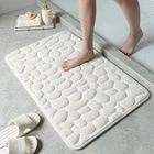 Нескользящий коврик для ванной GURET, коврик с тиснением из булыжника для ванной комнаты, напольный коврик с эффектом памяти, впитывающий напольный коврик, коврики для дома