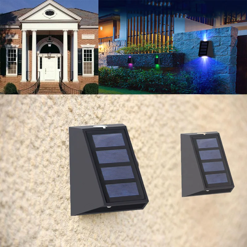 Водонепроницаемая настенная лампа на солнечной батарее настенный уличный