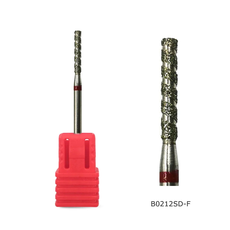 HYTOOS Tornado колонна алмазное сверло для ногтей 3/3" Алмазная фреза для маникюра роторная Cucitle Burr Дрель аксессуары фрезы Инструмент