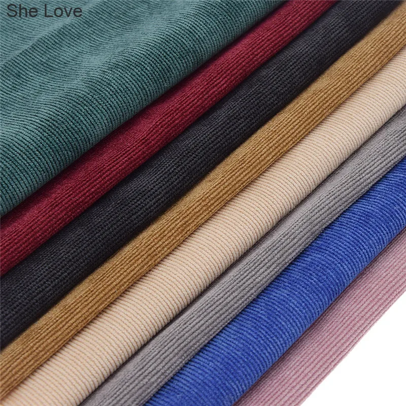 Она любит тисненые полосы бархат ткань швейная одежда ткани DIY материалы ручной