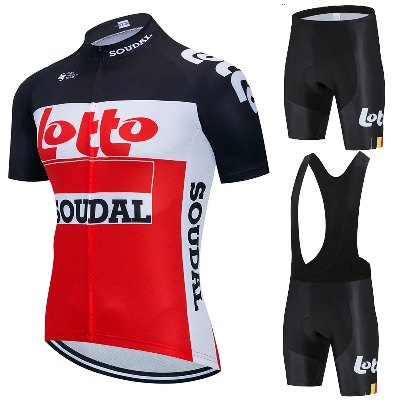 Одежда для велоспорта 2021 Лотто комплекты с коротким рукавом мужской комплект из