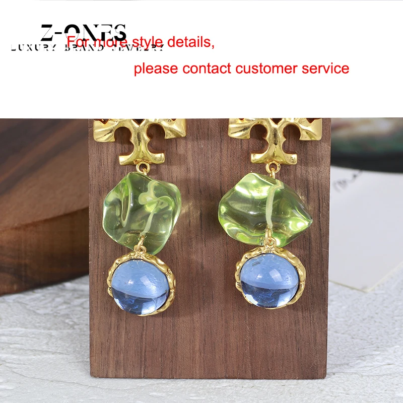

Fashion exaggerated personality ladies ear studs pendant luxury brand party accessories