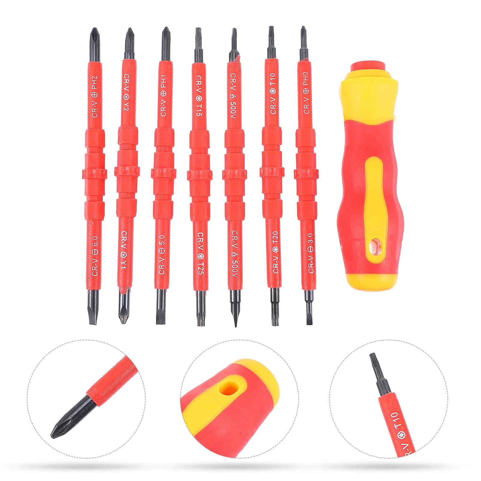 

1 Set Electrician Insulated Screwdriver Electrician Multi-purpose Repairing Tool