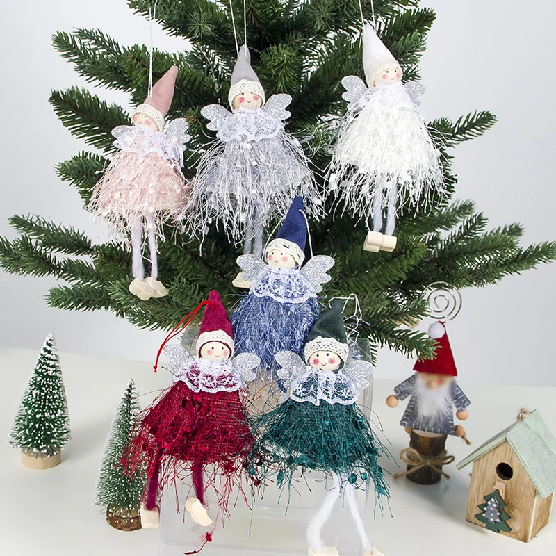 Милый ангел кукла Искусственная елка 2020 подвесное украшение Рождественское для