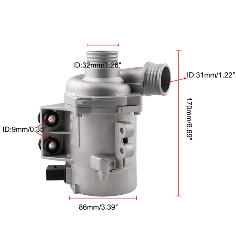 OEM Электрический Хладагент водяной насос двигателя части комплект рамка для BMW 335i