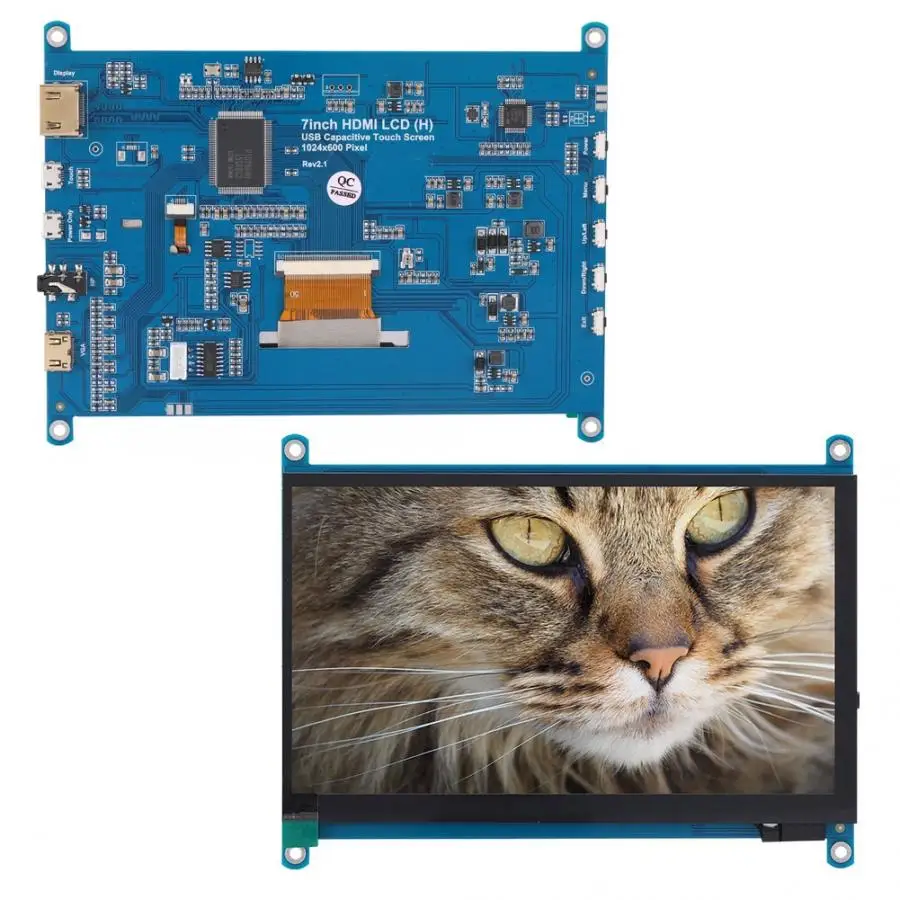 Сенсорный экран стол 7-дюймовый HDMI ЖК-дисплей (H) 1024*600 ips емкостный сенсорный с