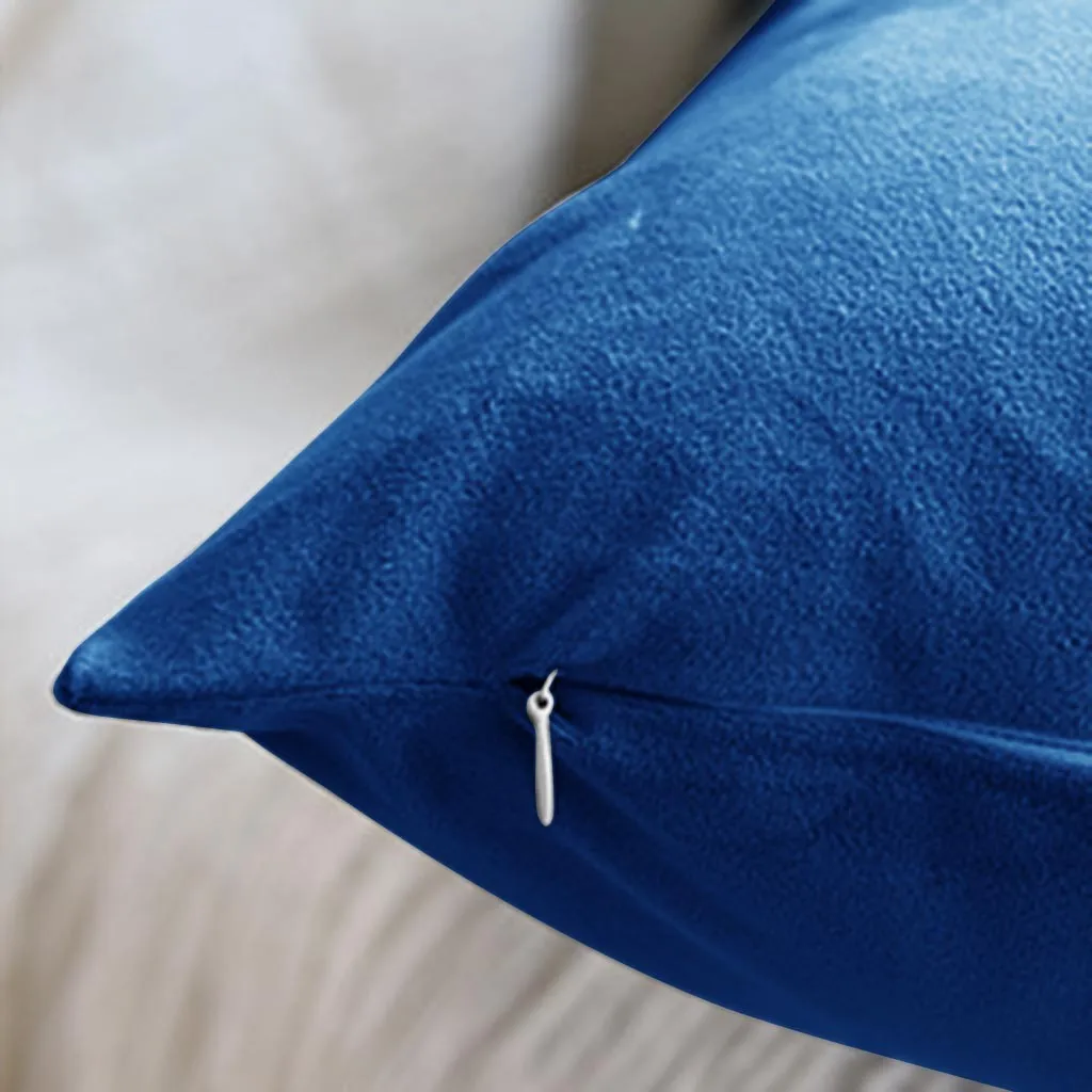 

2pcs Cozy Velvet Square Decorative Throw Pillow Covers For Couch 18x18 Inches