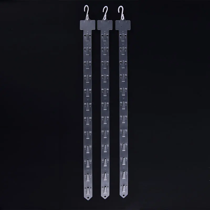 

1Pc Pvc Plastic Supermarket Food Hanging Strip Hanging Display Strip Injection Home Storage Transparent Hanging Strip