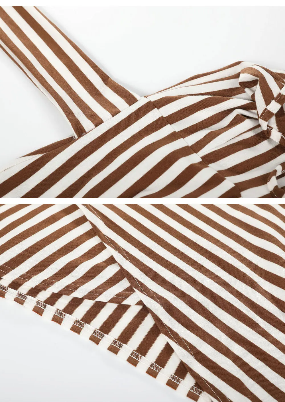 

Striped Women Spaghetti Strap Mini Dress Bandage Irregular Hem Bodycon Dress Backless Sundress Summer Slim Sling Party Vestidos