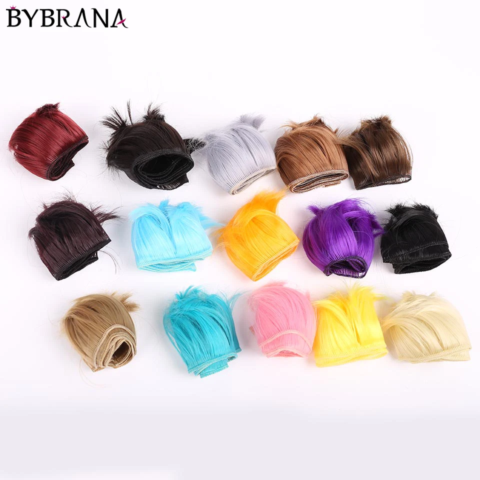 Короткие термостойкие черные красные парики Bybrana 5 см * 100 BJD SD DIY для кукол | Игрушки