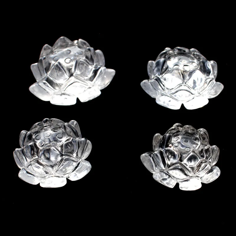 

1 шт натуральный прозрачный кристалл лотос для украшения дома