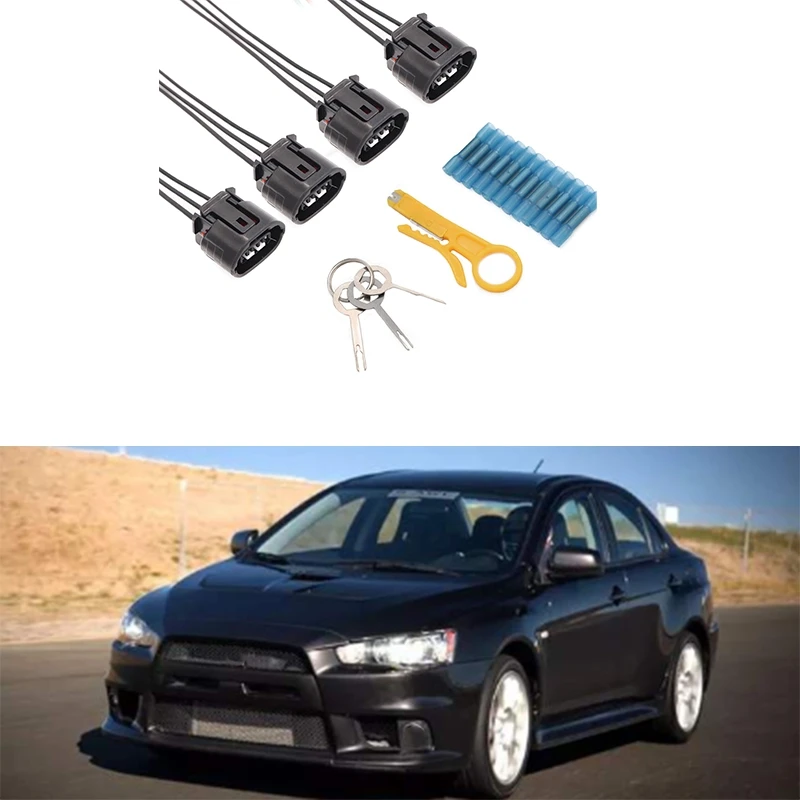 4X катушка зажигания Разъемы жгут для Mitsubishi Outlander 3 0 Lancer 2 4 | Автомобили и мотоциклы