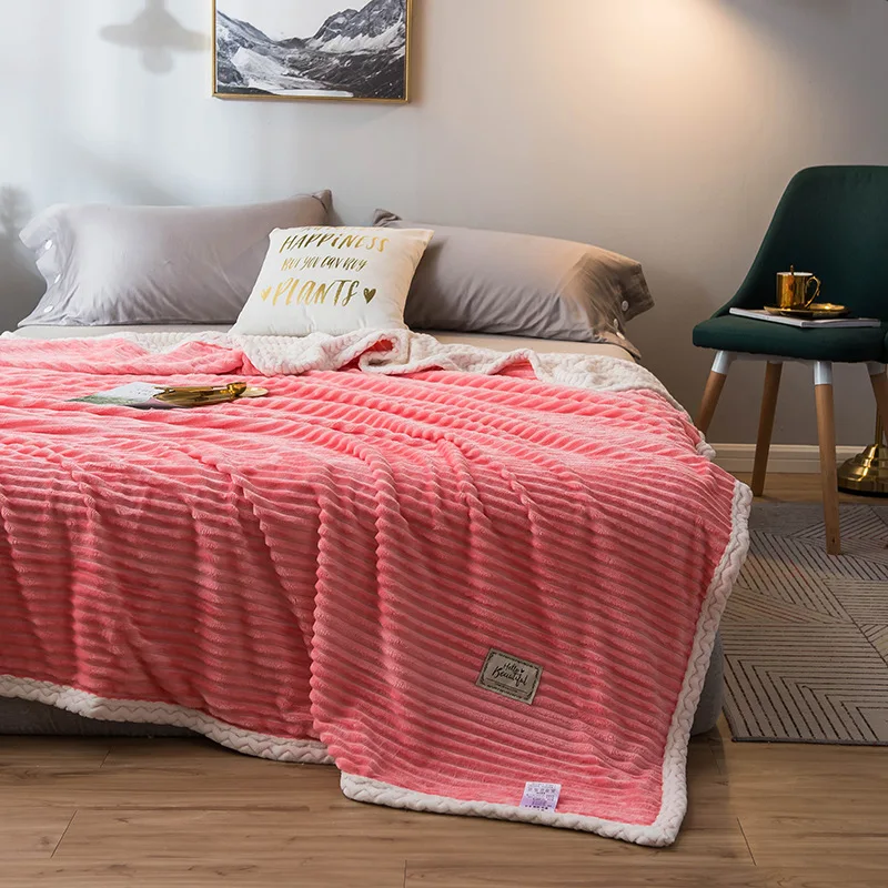 Новинка 2019 однотонное покрывало s для кровати 12 цветов утолщенное Двухслойное