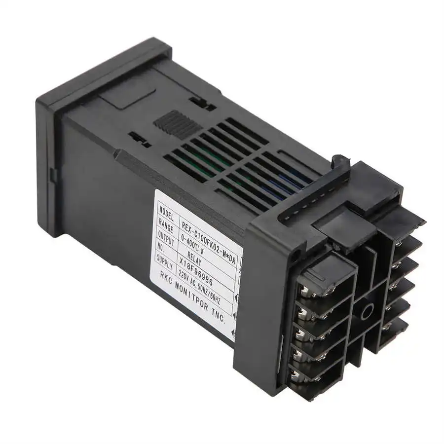 REX C100 0 400 градусов цифровой PID Температура контроллер термостат + 40A релейный выход