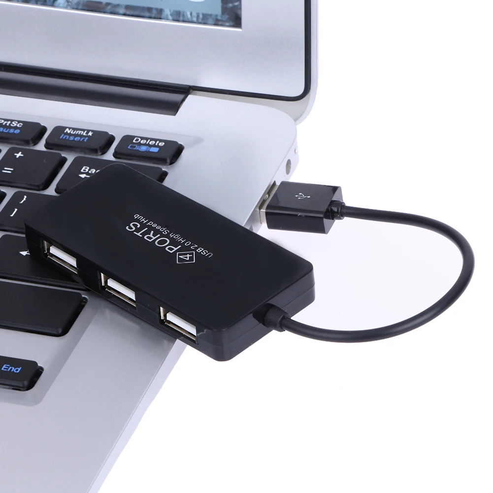

4 Ports USB HUB High Speed USB 2.0 Hub Adapter Multi USB Splitter Expander Mini Hub for Notebook PC Computer Accessories