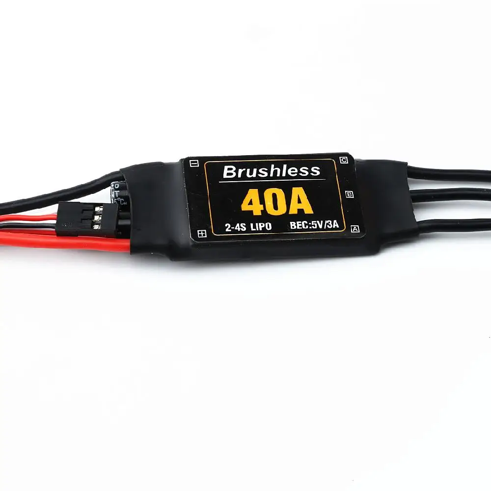 

A2217 1100KV/1250KV/2300KV Brushless Motor 40A ESC With T Plug and 3.5mm Banana Connectors for RC Fixed Wing Plane Helicopter