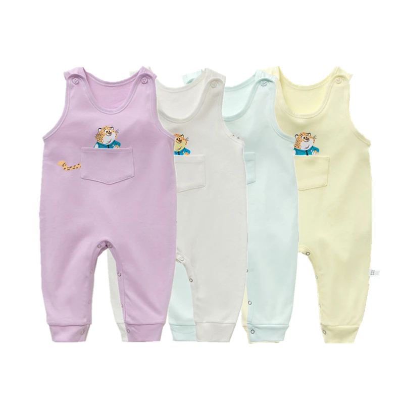 2019 для маленьких мальчиков летние Комбинезоны девочки малыша хлопковая Roupas Bebe