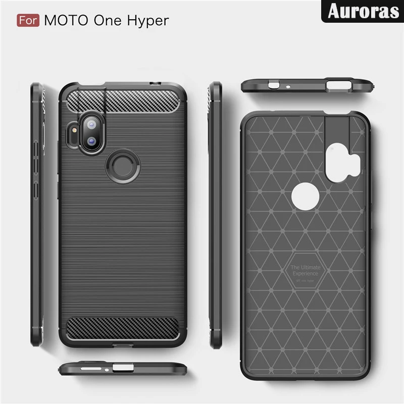 Auroras для Moto One Hyper чехол с покрытием в виде брони матовая текстура Мягкий ТПУ