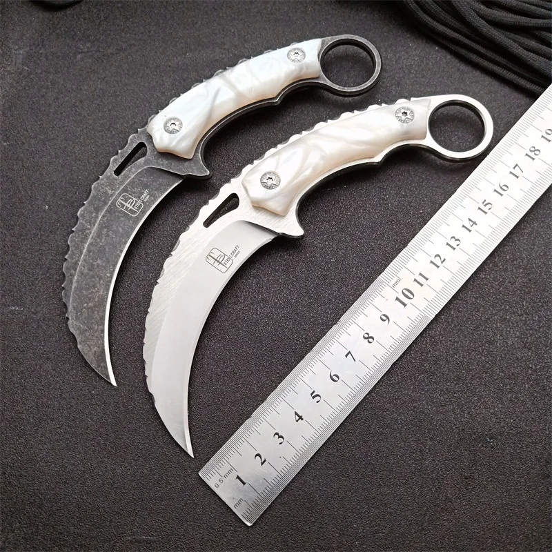 

9cr18 Blade Fixed Blade EDC Defense Wild Survival Rescue Jungle Outdoor Portable High Hardness Adventure Claw Knife