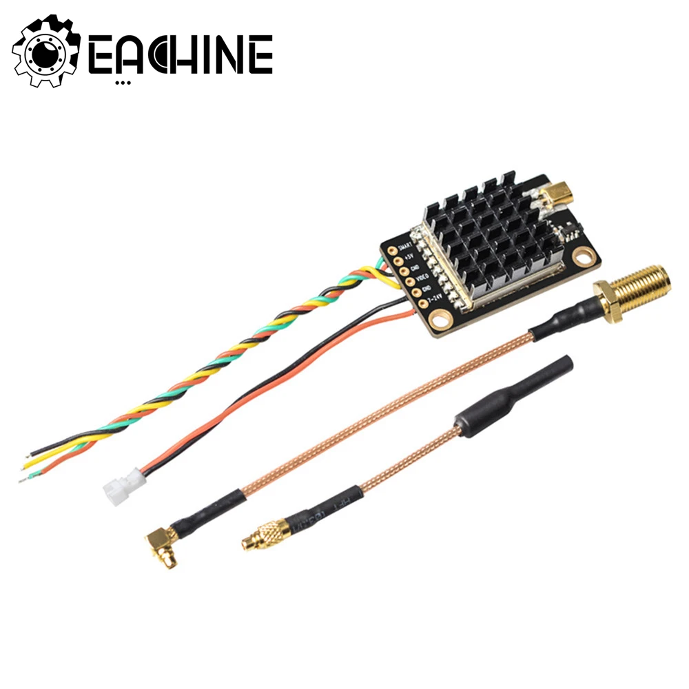 Eachine TX805S 5 8 ГГц 40CH AV FPV передатчик VTX светодиодный дисплей Mic теплоотвод поддержка