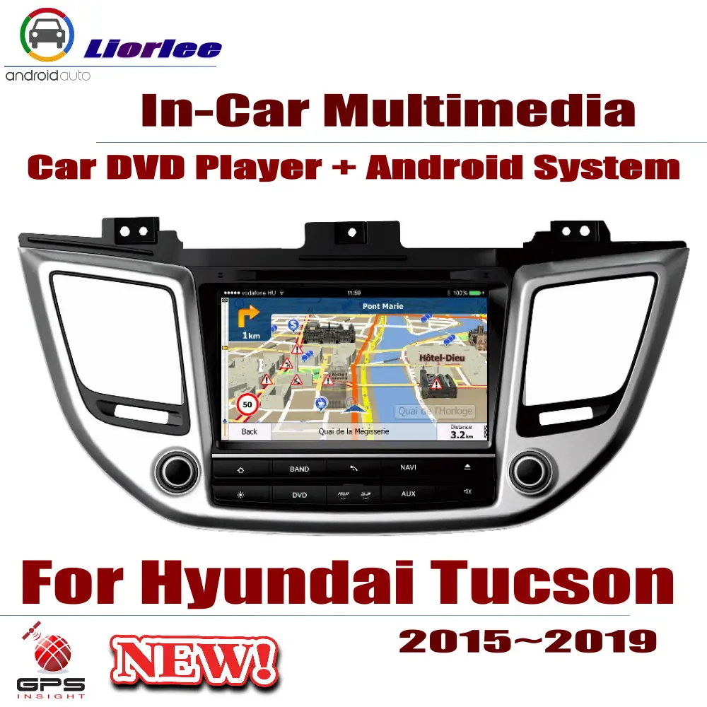 Автомобильная система Android RockChip PX5 1080P IPS ЖК-экран для Hyundai Tucson (TL) 2015-2019 DVD-плеер