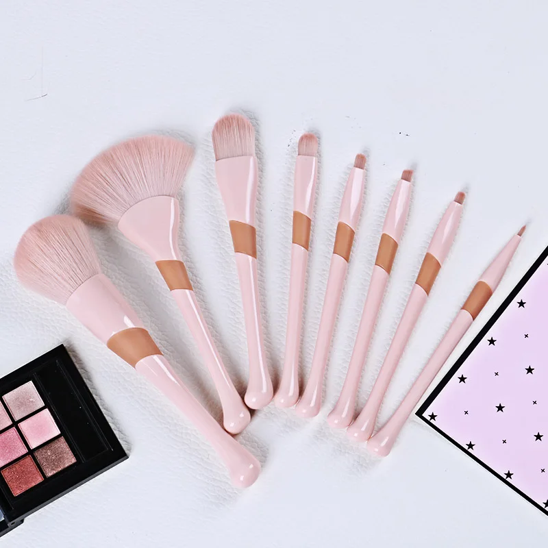 

8Pcs Makeup Brushes Set Cosmetic Powder Foundation Eye Shadow Eyeliner Lip Make Up Blush Kit Blend Beauty Female Makeup Tools
