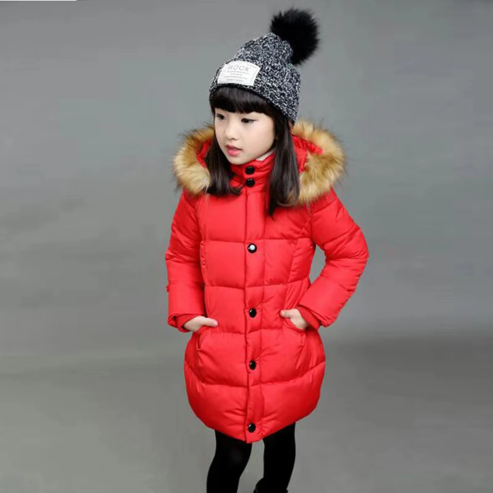 Новинка 2019 верхняя одежда из пуха и хлопка для маленьких девочек зимнее