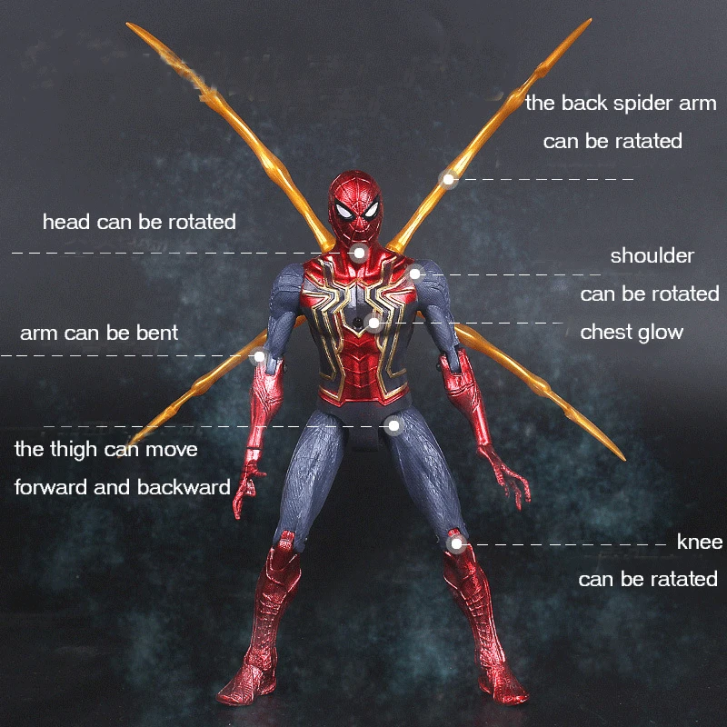 16 см Мстители Marvel 4 фигурки игрушки супергерой Звездный Властелин Гроот танос