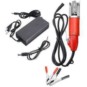 BMBY-120W, водонепроницаемый Электрический скребок для рыбной чешуи, рыболовные Скалеры, легко Очищающий Инструмент для зачистки рыбы, адаптер для зарядки,