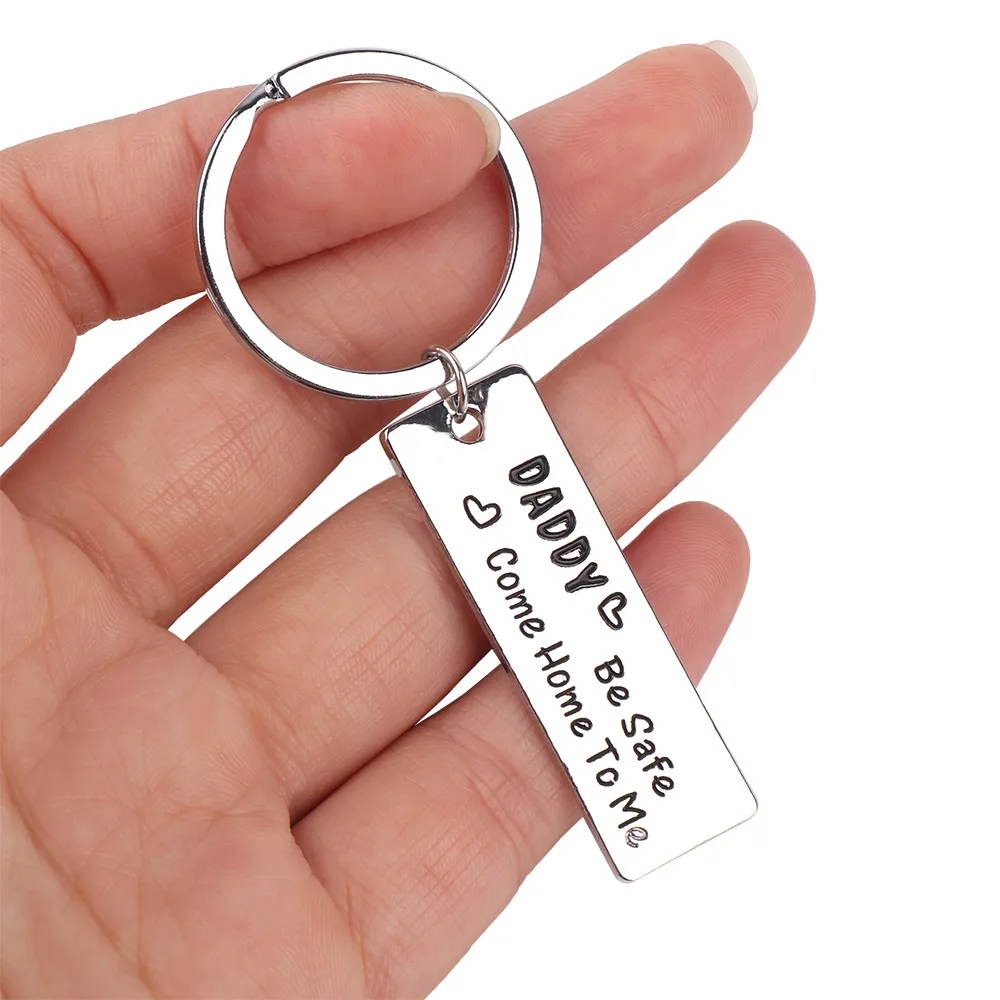Daddy Be Safe вернитесь домой ко мне брелки для ключей с напоминанием о сообщениях