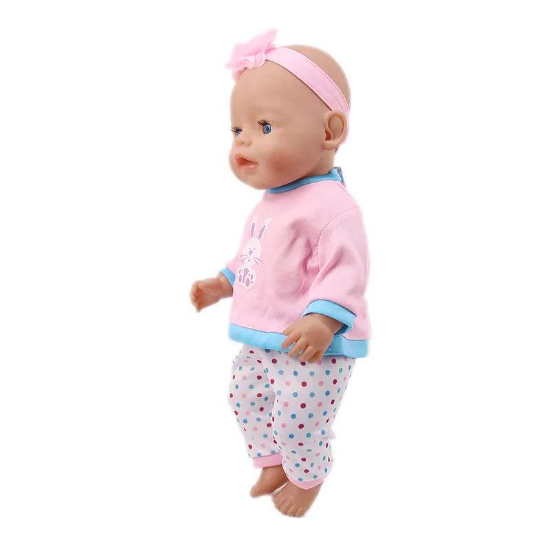 Кукла с милым Кроликом одежда из двух предметов подходит для американских кукол