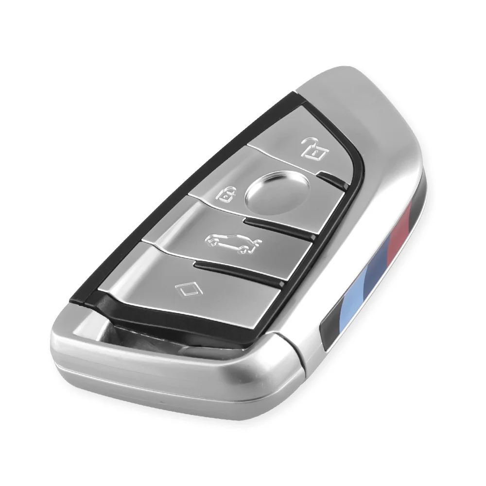 RIOOAK 4 кнопки Чехол для автомобильного смарт ключа чехол BMW Возраст 1 2 3 5 6 7 серии F X1
