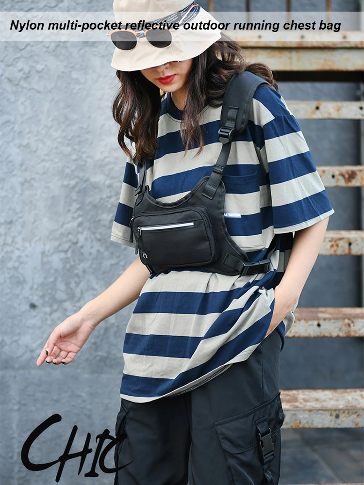 

New Chest Bag For MenStreetwear Hip-Hop Chest Rig Bag Fashion Unisex Rectangle Travel Chest Utility Bags