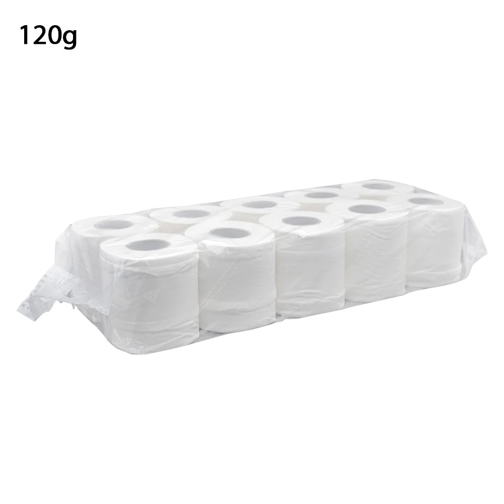 

10rolls 3 Ply Water Absorption Tear Resistant Home Soft Bathroom Portable Non Toxic Toilet Tissue Mixed Wood Pulp No Aroma