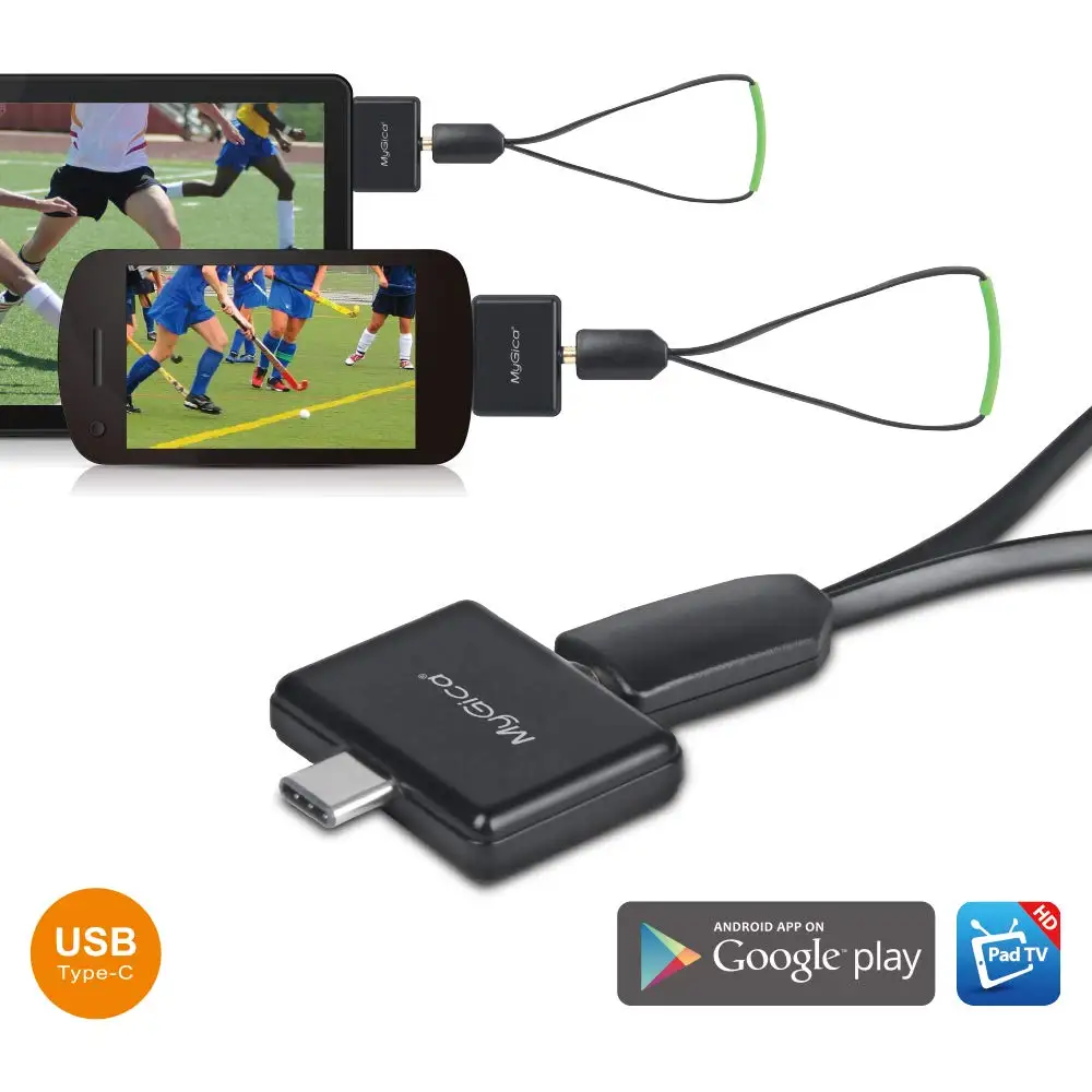 

USB -C ISDB-T Full Seg PT275C Pad TV Tuner Watch HDTV on Android Phone/tablet for Japan Brazil Peru Philippines