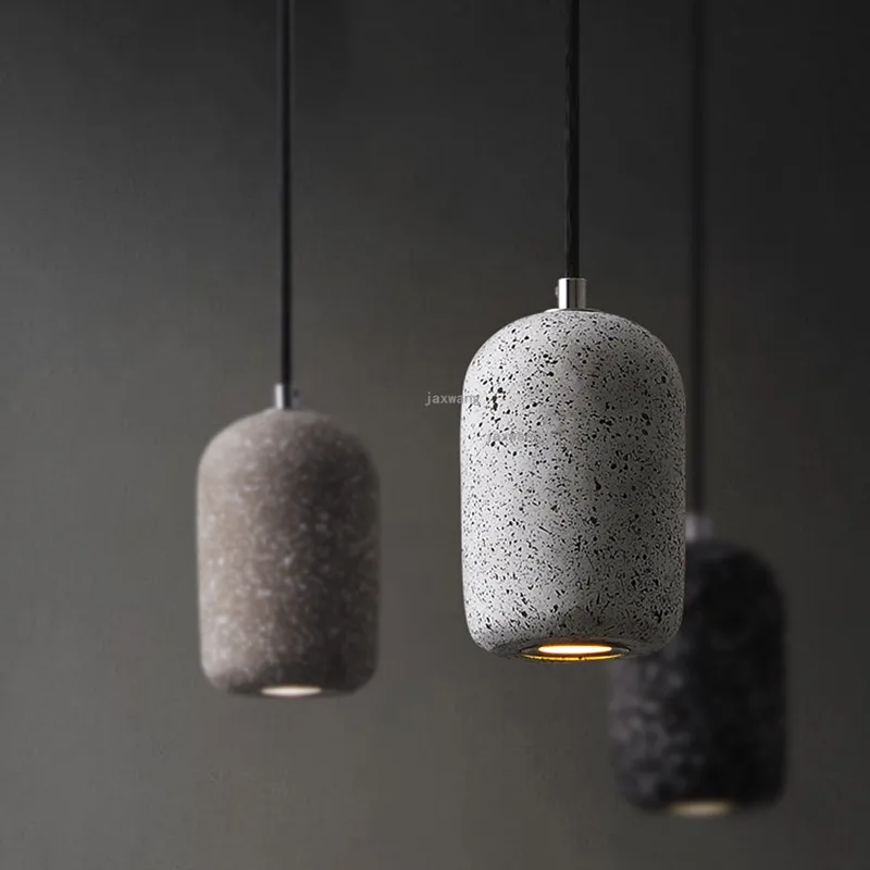 Скандинавский светодиодный подвесной светильник цементный промышленные