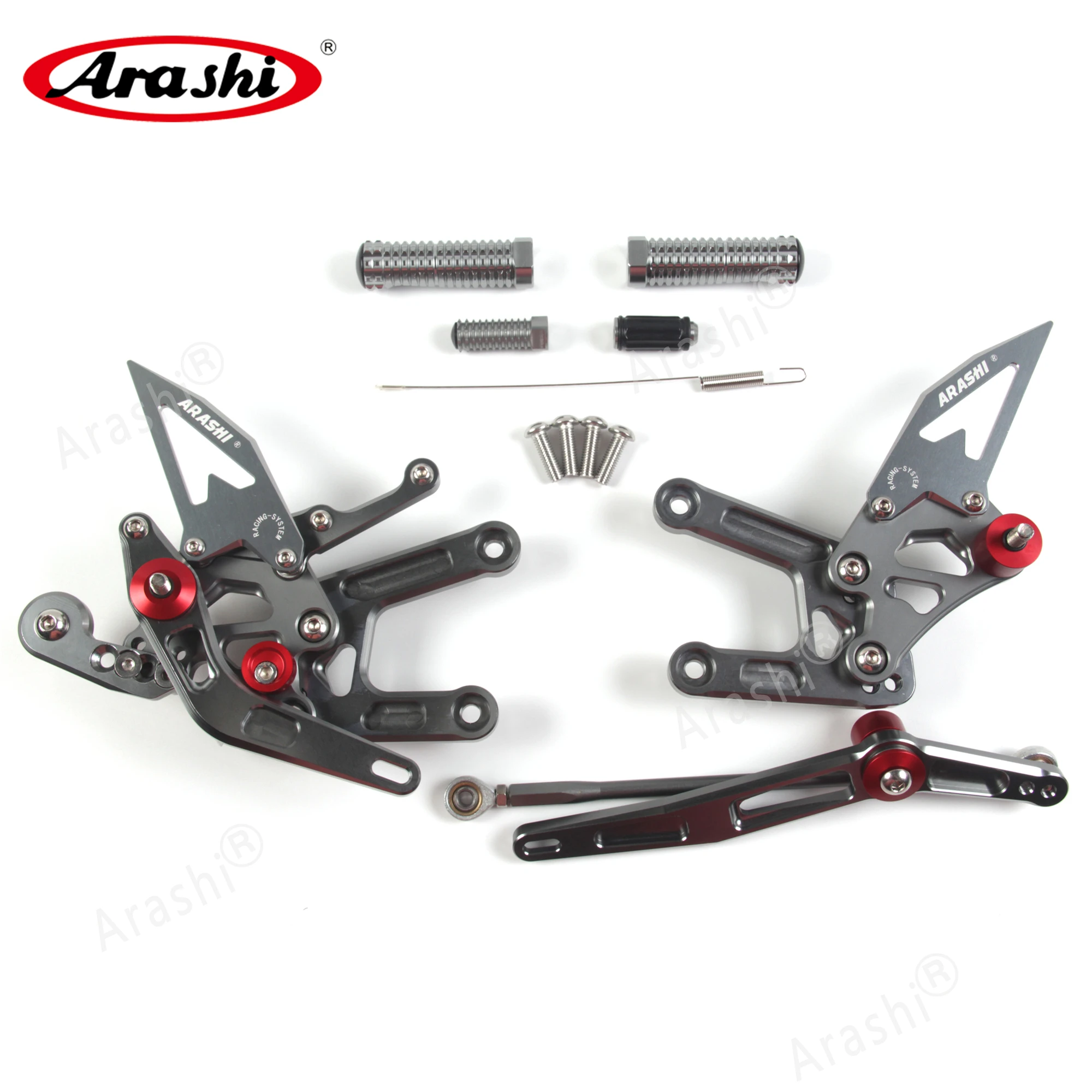 Регулируемые подножки Arashi для YAMAHA YZF R6 2006 - 2016 Φ 2007 2008 2009 2010 2011 2012 2013 2014 2015 CNC |