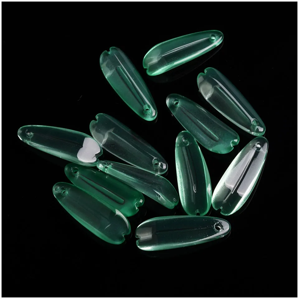 Бусины из зеленой глазури аксессуары сделай сам стеклянные бусины для