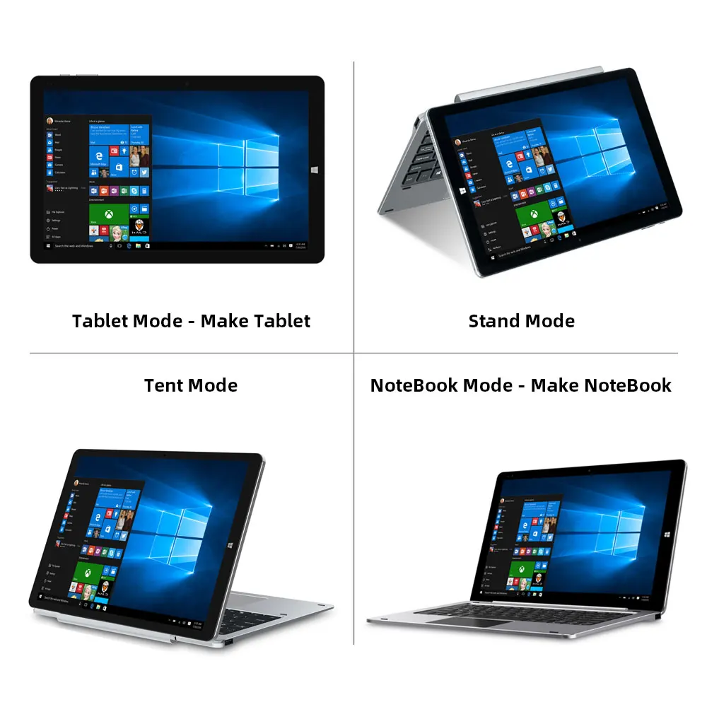 Планшет CHUWI Hi10 X 10 1 дюйма Intel Celeron N4120 4 ядра LPDDR4 6 + 128 ГБ eMMC Windows Bluetooth 5 | Компьютеры и